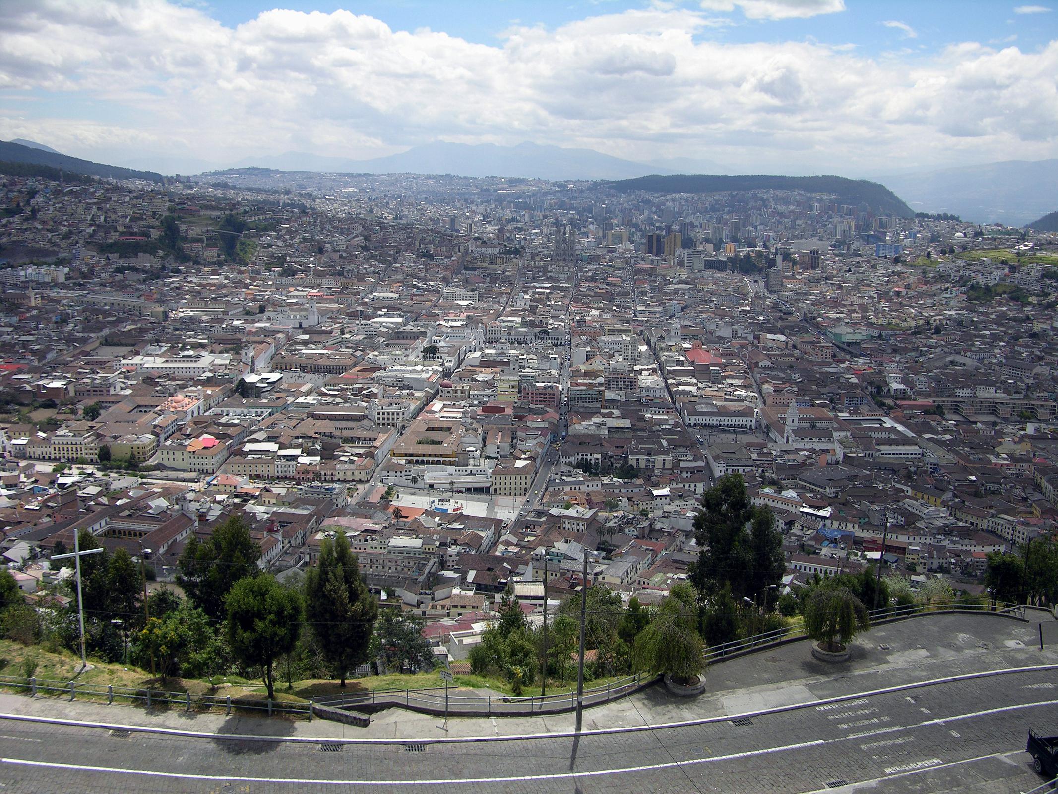 Ecuador Quito 06-04 Old Quito View From El Panecillo